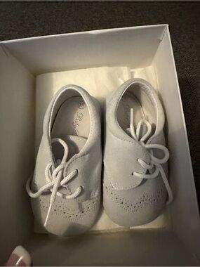 Baby Beau & Belle Grey Baby Shoes Oxfords 19
